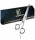 قیچی آرایشگری ریزرلاین کات و کوتاهی 5.5 اینچ حرفه ای استیل ژاپنی Razorline AK27 hair scissors
