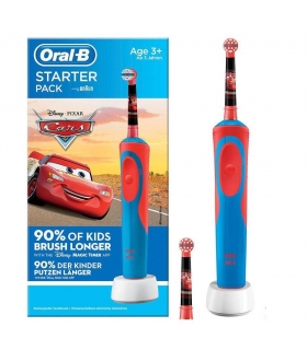 مسواک برقی کودکانه اورال بی ماشین ها (کارز) همراه سری یدک Oral-B Vitality 100 Kids CARS STARTER PACK Toothbrush Kids