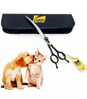 قیچی آرایشگری کرتزر فینی کات و کوتاهی 8 اینچ تیغه منحنی مناسب موهای بلند و حیوانات (پت) Kretzer Hair Finny FCN4-80