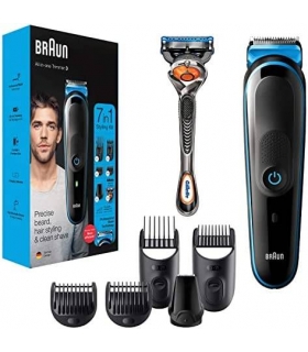 ماشین اصلاح سر و صورت براون 7 در1 همراه خود تراش ژیلت Braun MGK 3245