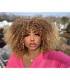 کلاه گیس (پوستیژ) زنانه فر آفریقایی افرو مجعد آمبره بلوند Short Afro Wig