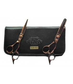 ست دو عددی قیچی آرایشگری جگوار کات و کوتاهی/ پیتاژ 6 اینچ JACUAR CLB-003 hair scissors