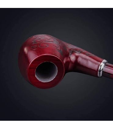 پیپ هیساگتک  چرچ واردن چوب گلابی ساقه بلند Hysagtek Long Churchwarden Tobacco Pipe Wooden Long Stem Smoking Pipe