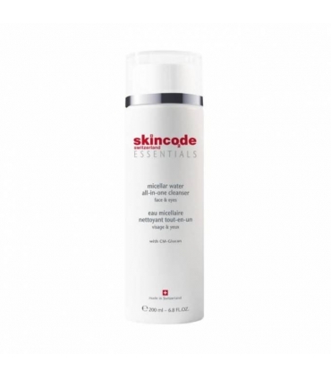 محلول پاک کننده آرایش صورت و چشم اسکین کد میسلار واتر اسنشالز Skincode Essentials Micellar Water All-In-One Cleanser