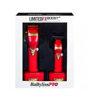ست دو عددی ماشین اصلاح سر و صورت بابیلیس پرو لیمتد ادیشن بوست قرمز BaByliss PRO Red FX Boost+ Clipper Trimmer Set (FXHOLPKCTB-R)