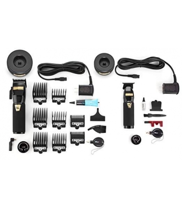 ست دو عددی ماشین اصلاح سر و صورت بابیلیس پرو بوست پلاس مشکی BaByliss PRO Black FX Boost+ Clipper Trimmer Set (FXHOLPKCTB-B)