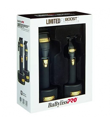 ست دو عددی ماشین اصلاح سر و صورت بابیلیس پرو بوست پلاس مشکی BaByliss PRO Black FX Boost+ Clipper Trimmer Set (FXHOLPKCTB-B)