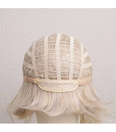 کلاه گیس (پوستیژ) زنانه مصری باب چتری دار بلوند دودی اش Bob Ash Blonde Wig