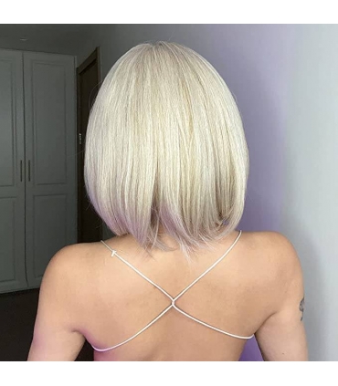 کلاه گیس (پوستیژ) زنانه مصری باب چتری دار بلوند دودی اش Bob Ash Blonde Wig