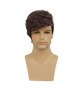 کلاه گیس (پوستیژ) مردانه کوتاه قهو ه ای جلو حالت دار Mens Brown Wig