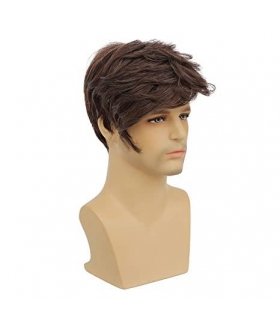 کلاه گیس (پوستیژ) مردانه کوتاه قهو ه ای جلو حالت دار Mens Brown Wig
