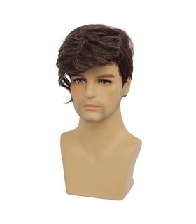 کلاه گیس (پوستیژ) مردانه کوتاه قهو ه ای جلو حالت دار Mens Brown Wig