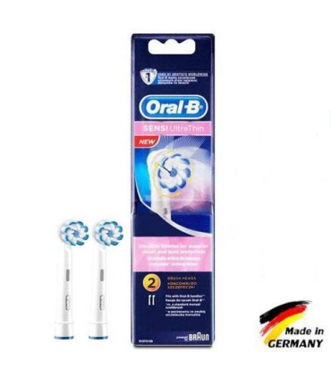 سری مسواک اورال-بی سنسی اولترا تین Oral-B 2pcs SENSI ULTRATHIN Electric Toothbrush Heads