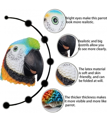 ماسک و صورتک طوطی لاتکس ایفکو ifkoo Parrot Mask