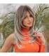 کلاه گیس (پوستیژ) زنانه بلند لیر جلو چتری آمبر بلوند اش دودی Natural Long Ombre Ash Blonde Layered