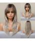 کلاه گیس (پوستیژ) زنانه بلند لیر جلو چتری آمبر بلوند اش دودی Natural Long Ombre Ash Blonde Layered