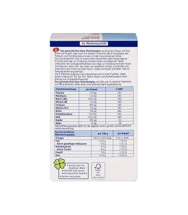 قرص تقویت مو میولیس هیر ویتال کمپلکس اصل آلمان Mivolis Haar Vital