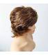 کلاه گیس (پوستیژ) زنانه کوتاه پیکسی قهوه ای روشن هایلایت دار