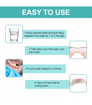دندان مصنوعی کامپوزیت برای زیبایی فک بالا ( ژل دندان مصنوعی) JINHUA Fake Teeth