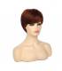 کلاه گیس (پوستیژ) زنانه پیکسی چتری قهوه ای ماهگونی Pixie Cut Short Wigs