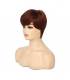 کلاه گیس (پوستیژ) زنانه پیکسی چتری قهوه ای ماهگونی Pixie Cut Short Wigs