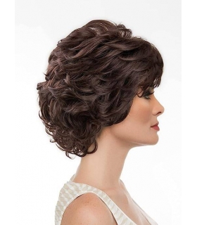 کلاه گیس (پوستیژ) زنانه کوتاه قهوه ای تیره مجعد Short Dark Brown Wavy Wig