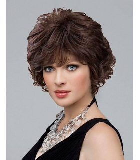 کلاه گیس (پوستیژ) زنانه کوتاه قهوه ای تیره مجعد Short Dark Brown Wavy Wig