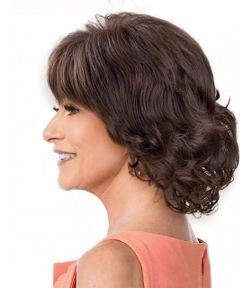 کلاه گیس (پوستیژ) زنانه کوتاه قهوه ای تیره مجعد Short Dark Brown Wavy Wig