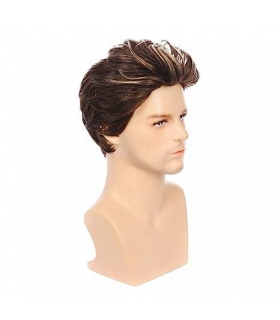 کلاه گیس (پوستیژ) مردانه کوتاه حالت دار بلوند قهوه ای میکس Men Short Wigs