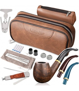 ست پیپ اسکات چوب گلابی همراه کلیه لوازم جانبی Scotte