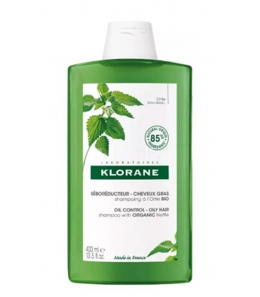 شامپو ضد سبوره ضد شوره و ضد قارچ کلوران گزنه برای موهای چرب Klorane Shampooing