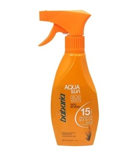 اسپری تثبیت کننده رنگ برنز باباریا آکوا سان آلوئه ورا babaria  aqua sun