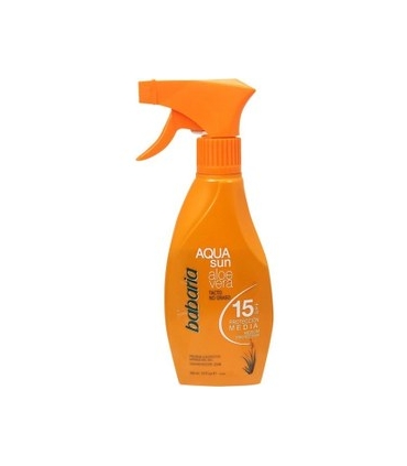 اسپری تثبیت کننده رنگ برنز باباریا آکوا سان آلوئه ورا babaria  aqua sun