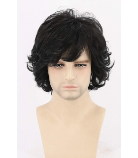 کلاه گیس (پوستیژ) زنانه و مردانه کوتاه و مجعد مشکی Short Hair Wigs