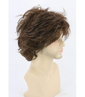 کلاه گیس (پوستیژ) مردانه کوتاه لایه لایه قهوه ای Mens Wigs Brown