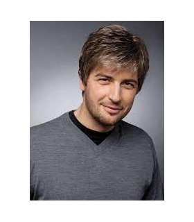 کلاه گیس (پوستیژ) مردانه کوتاه و مجعد لیر قهوه ای Mens Wig Short Wavy