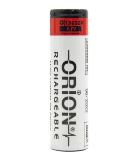 باتری لیتیوم اوریون 18650 شارژی 3.7 ولت 2500 میلی آمپر سرتخت orion 10c