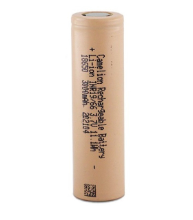 باتری لیتیوم آیون 18650 کملیون 3.7 ولت شارژی 3000 میلی آمپر Camelion