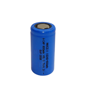 باتری لیتیوم آیون مکسل 16340 شارژی 3.7 ولت 800 میلی آمپر MaxCell