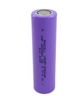 باتری لیتیوم مکسل 18650 شارژی 3.7 ولت 2000 میلی آمپر maxell 2c