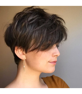کلاه گیس (پوستیژ) زنانه موی طبیعی فشن مو کوتاه Fashion Short Wig