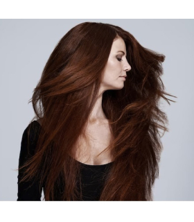 کلاه گیس (پوستیژ) زنانه مدل بلند و لخت چتری دار قهوه ای Long Women Wig