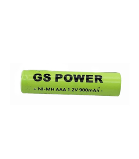 باتری شارژی جی اس پاور نیم قلمی سرتخت 900 میلی آمپر Gs Power
