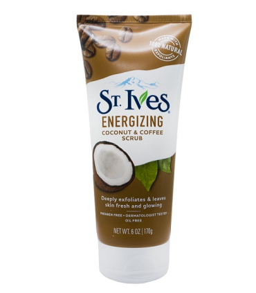 اسکراب لایه بردار پوست اس تی.ایوز انرژی زا نارگیل و قهوه St.Ives