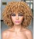 کلاه گیس (پوستیژ) زنانه فر افرو کوتاه بلوند عسلی Afro Wigs