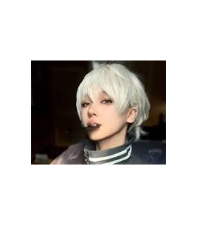 کلاه گیس (پوستیژ) مردانه و زنانه کوتاه فشن نقره ای سفید Wig Silvery White