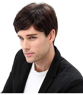 کلاه گیس (پوستیژ) مردانه کوتاه لخت قهوه ای Brown wig