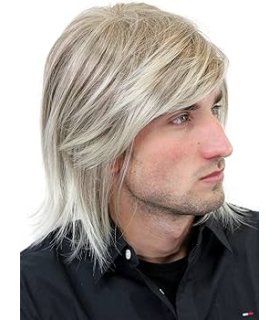 کلاه گیس (پوستیژ) مردانه لیر چتری دار بلوند Straight Wig