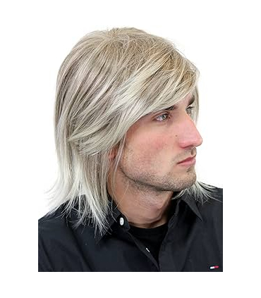 کلاه گیس (پوستیژ) مردانه لیر چتری دار بلوند Straight Wig