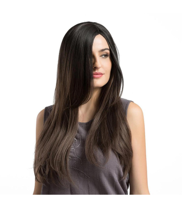 کلاه گیس (پوستیژ) زنانه بلند لخت و چتری دار Long Straight Wig